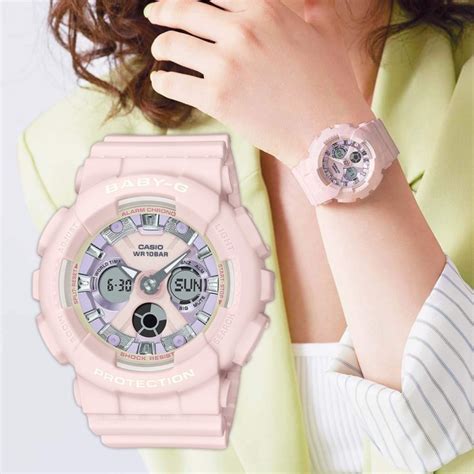 Official Warranty Casio Baby G Ba Wp A Analog Digital Pastel Pink