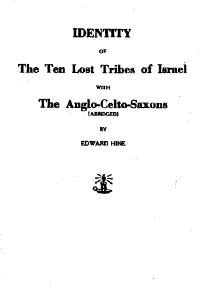 Identity of The Ten Lost Tribes of Israel - ACP - Our Library Digitized