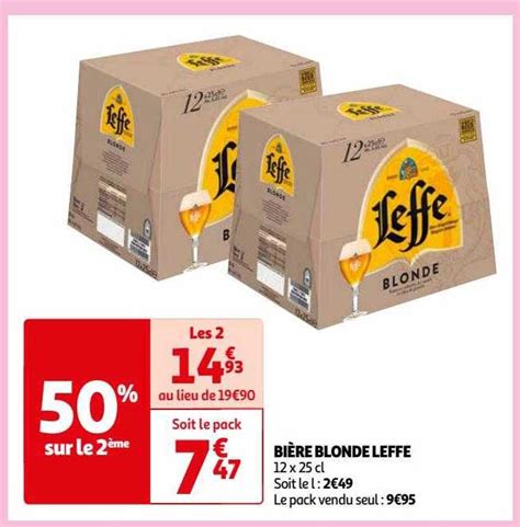 Promo Bi Re Blonde Leffe Chez Auchan Icatalogue Fr