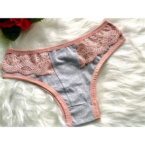 Kit 4 calcinha tanga lingerie conforto Algodão Shopee Brasil