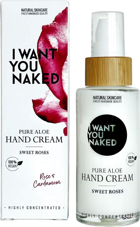 I WANT YOU NAKED Sweet Roses Pure Aloe Hand Cream Ml Ecco Verde Online Shop