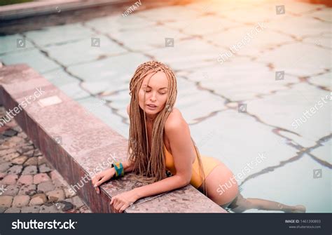 Beautiful Sexy Woman Model White Bikini Stock Photo 1461390893 Shutterstock