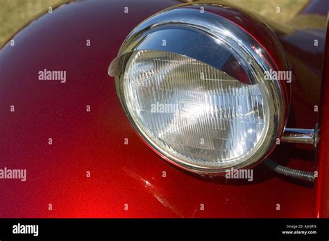 Headlight On A Hot Rod Stock Photo Alamy