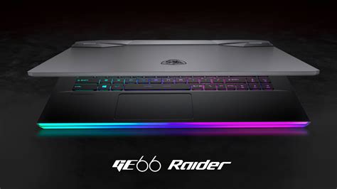 Новый тонкий игровой ноутбук MSI GE66 Raider, 2020 - обои для рабочего ...