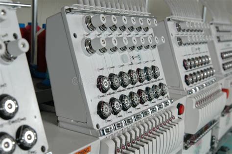 Embroidery Machine Stock Image Image Of Bobbin Fabric 6178721