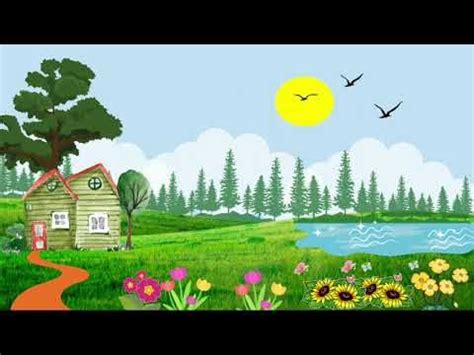 background animasi bergerak background animasi pemandangan alam