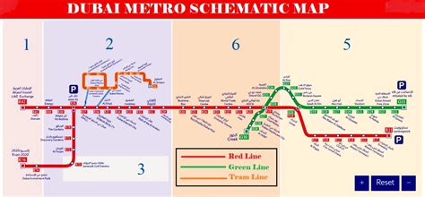 Dubai Metro Red Line Stations Timings Metro Feeder And Map