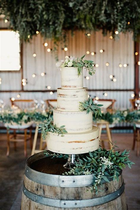 36 Naked Cakes For Spring Weddings ChicWedd
