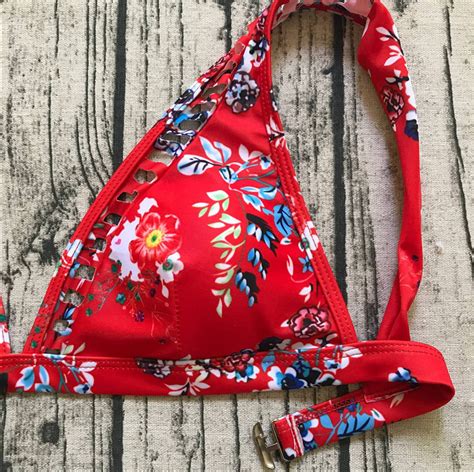 Bikini Print Swimsuit Women S Split Swimsuit Beach On Luulla