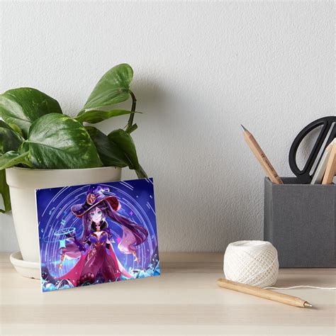 Hot Mona Megistus Gi Lewd Anime Hentai Girl Sexy Horny Face Art Board Print For Sale By