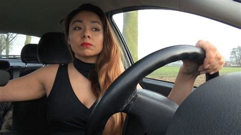 Lilly Driving Reverse Hot Car Girls Clips Sale