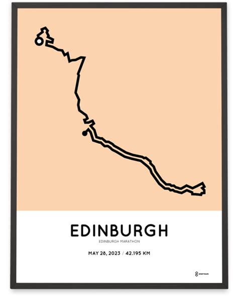 2023 Edinburgh marathon print – Sportymaps