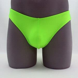 Tahitian Sexy Lime Green Men S Bikini Swimsuit No Drawstring Etsy