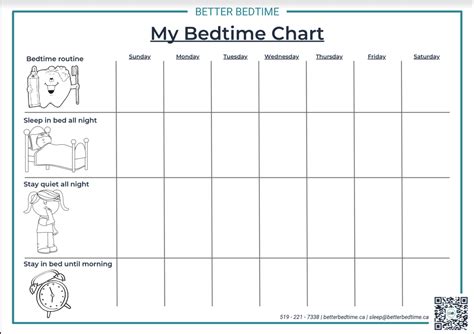 Freebie My Bedtime Chart Better Bedtime Baby Sleep Solutions