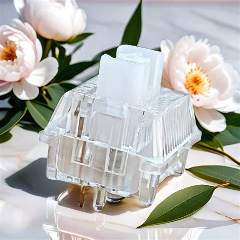 Leobog Crystal Switch Linear Pin Factory Prelubed Dustproof Hot Swappable With Light Guide