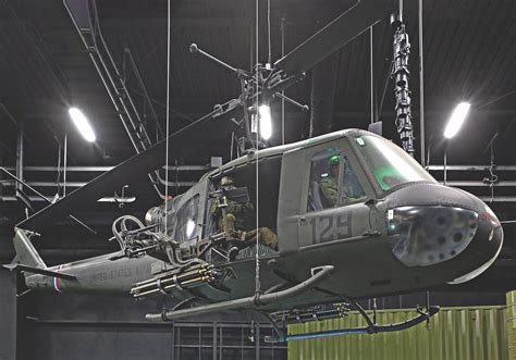 This Huey helicopter served in combat missions in Vietnam and was ...