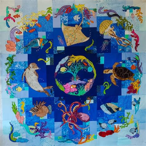Sea Life Baby Quilt Etsy