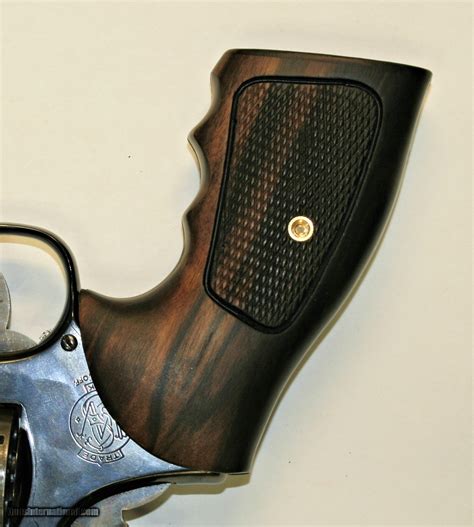 Smith Wesson K L Frame Combat Tigerwood Grips Checkered For Sale