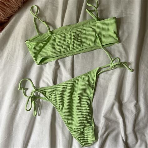 PAC Sun LA Hearts Bikini Size Medium Top Small Depop