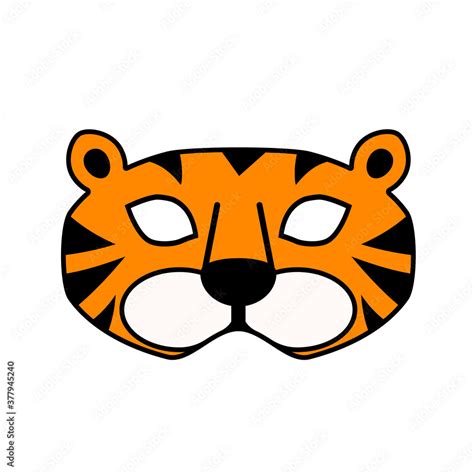 Tiger Clipart Mask Easy To Draw