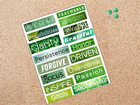 Vision Board Kit Vision Board Printables Printable Magazine Words