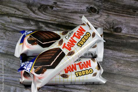 Cairo Egypt October 5 2023 Tawtaw Turbo Chocolate Cake Taw Taw