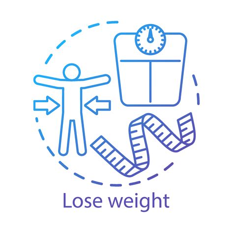 Slimming Weight Loss Concept Icon Vegetarian Nutrition Benefits Idea
