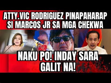 Breaking News Naku Po Atty Vic Rodriguez Pinapaharap Si Marcos Jr Sa