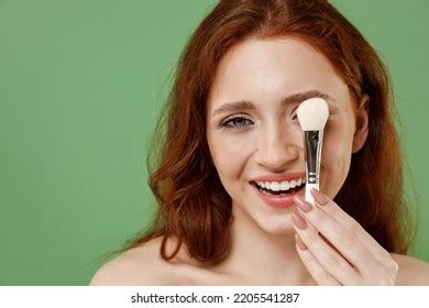 Beautiful Smiling Half Naked Topless Redhead Stock Photo 2205541287 Shutterstock