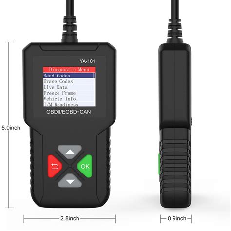 Ya Obdii Eobd Code Reader Obd Scanner Check Engine Battery Tester