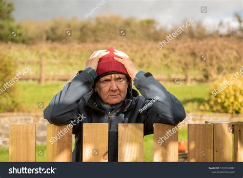 Upset Angry Mature Woman Outdoors Stock Photo Shutterstock