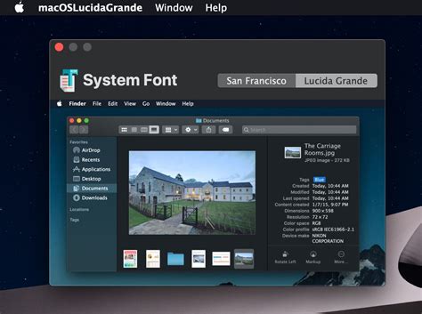 How to Change System Font to Lucida Grande in MacOS Mojave