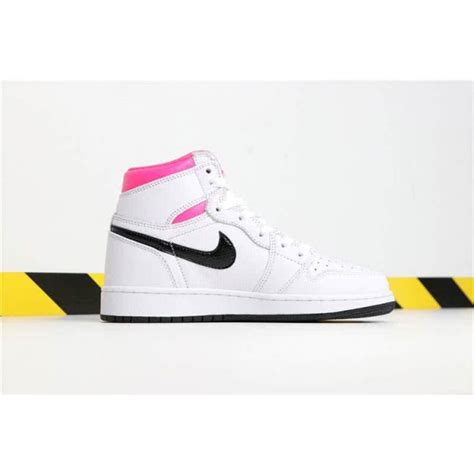 Air Jordan 1 Mid Hyper Pink And Black Women