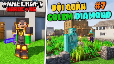 Minecraft Đế chế bầu trời tập cuối Tạo dựng đội quân Golem kim cương