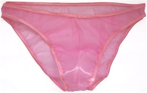 K Hot Sexy Men C Thru Mesh Bikini Pink