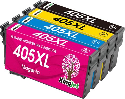 KINGJET 405XL Ink Cartridges Remanufactured for Epson 405 405XL Ink ...