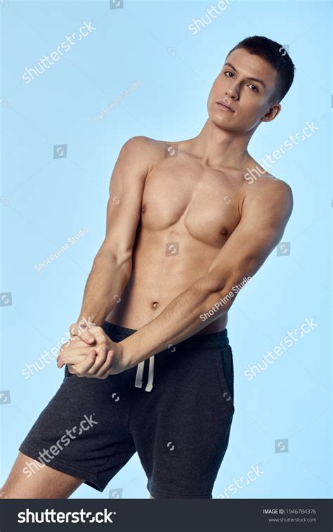 Bodybuilder Guy Shorts Naked Torso Muscle Stock Photo Shutterstock