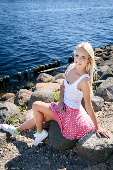 Blonde Teen Sophia Sonne Gets Nude On A Patio In White Socks