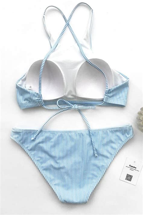 Sunny Day Pinstripe Bikini Set