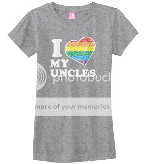 I Love My Uncles Girls Fitted T Shirt Niece Nephew Rainbow Gay Pride EBay