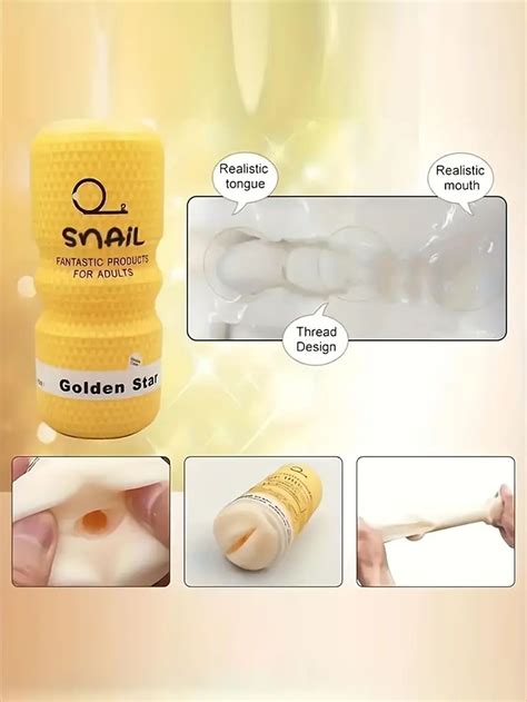 Soft Rubber Snail Orgasmic Airplane Cup Mouth Suction Anal Vaginal Male Masturbator Manual Penis