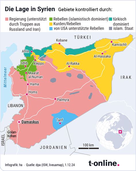 Bürgerkrieg in Syrien Hier setzen Rebellen Assad unter Druck