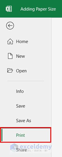 How To Add Paper Size In Excel 4 Easy Ways Exceldemy