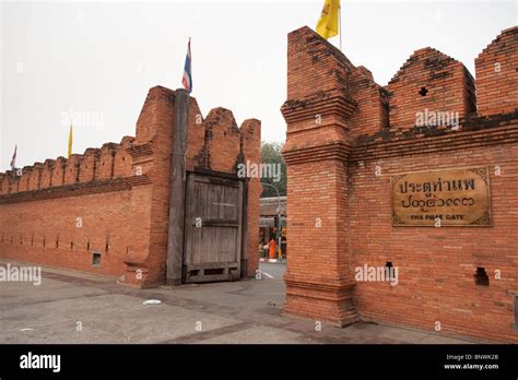 Tha Phae Gate Chiang Mai Chiang Mai Province Thailand Asia Stock