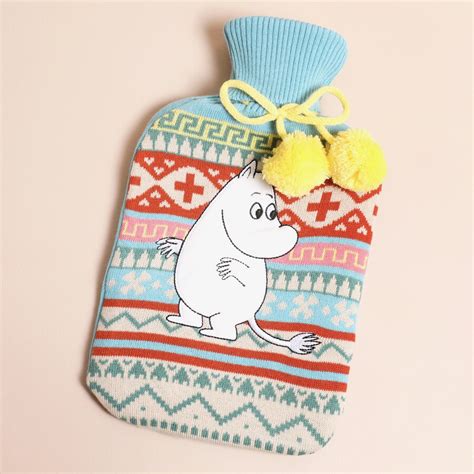 Moomin Fair Isle Hot Water Bottle House Of Disaster Lisa Angel