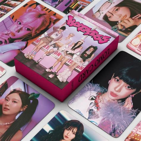 YANEN 55Pcs Box AESPA New Hot Mess Album Photocard Lomo Cards DIY Kpop Idol Ready Stock