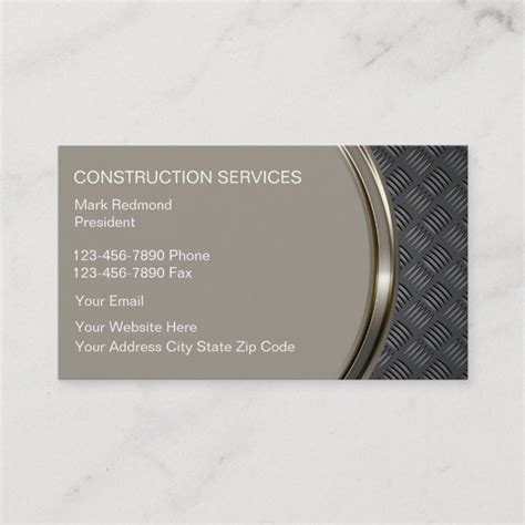 Construction Business Cards | Zazzle.com