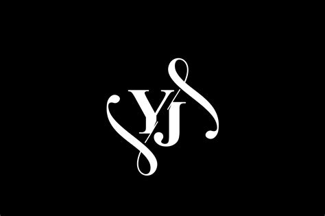 YJ Monogram Logo Design V6 Graphic by Greenlines Studios · Creative Fabrica