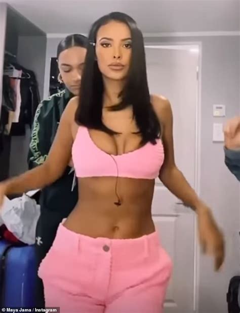 Maya Jama Flashes Her Incredible Abs In A Tiny Pink Crop Top Daily