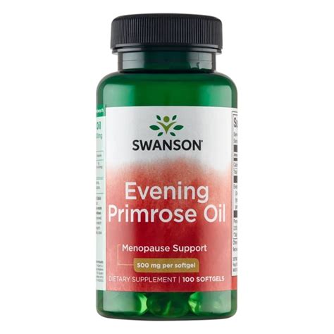 SWANSON Olej z Wiesiołka Evening Primrose Oil 500 mg 100 kapsułek